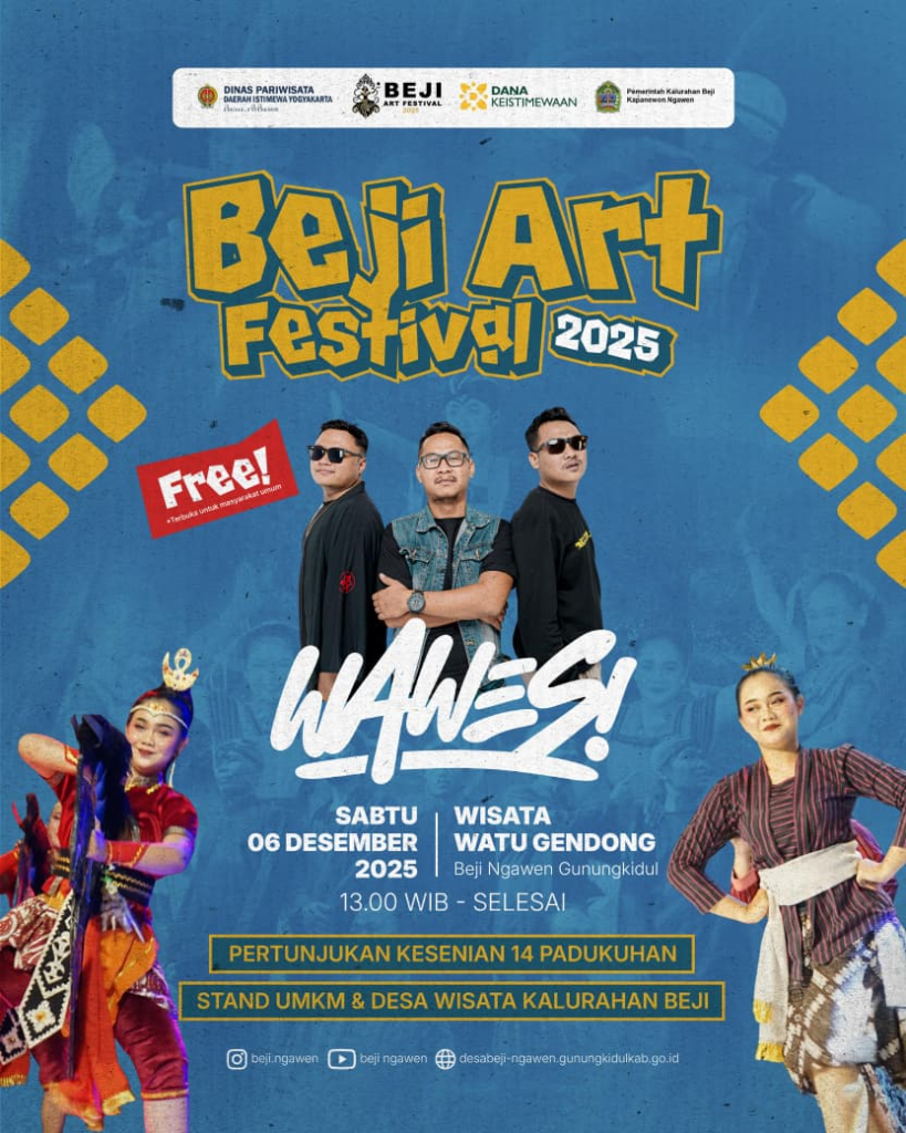 Beji Art Festival Gunungkidul 6 Desember 2025: Musik Wawes, UMKM & Kesenian 14 Padukuhan
