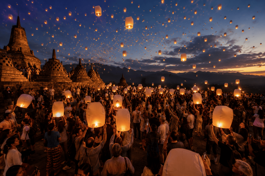 Ribuan Lampion Waisak Borobudur 31 Mei 2026, Estetika yang Bikin Dunia Terpukau 3 Ribuan Lampion Waisak Borobudur 31 Mei 2026, Estetika yang Bikin Dunia Terpukau